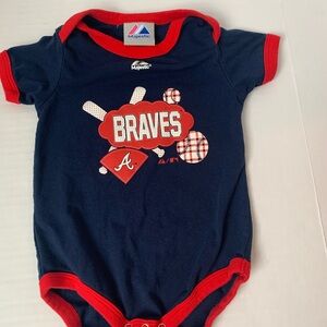 Baby MAJESTIC Braves Onesie 12 mths